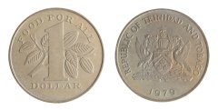 Fiji 1 Dollar Coin, 1969, KM #32, Mint, Queen Elizabeth II, Coat